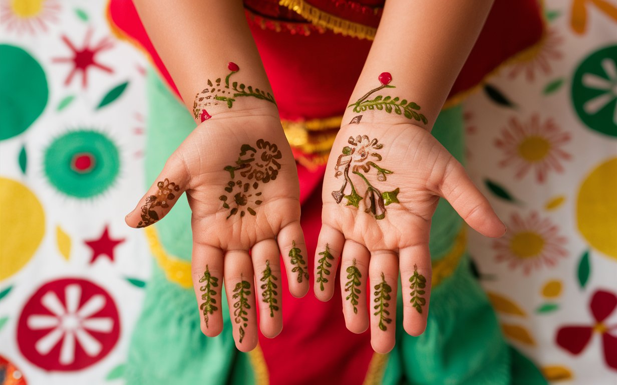 Simple Mehndi Designs for Kids